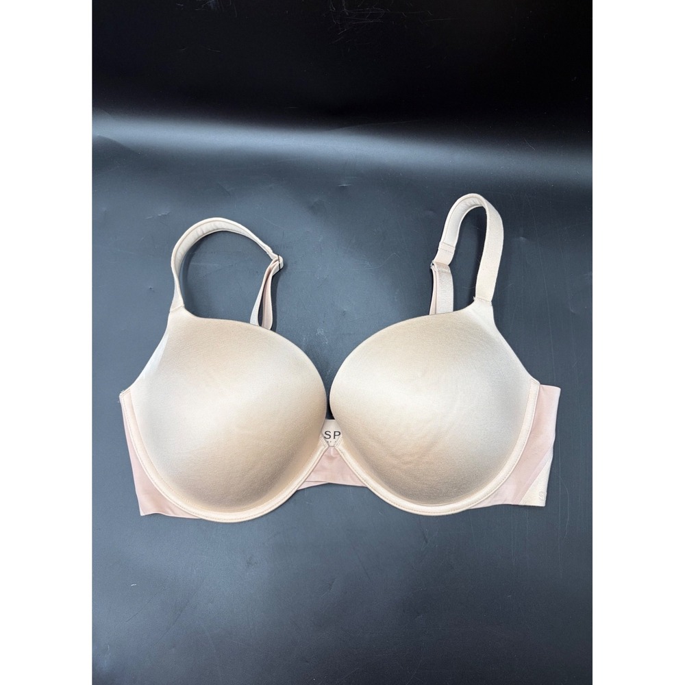 Spanx Pillow Cup Signature Full Coverage Underwire Bra 36DD Beige Champagne